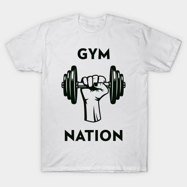 Gym Nation T-Shirt by HustleHardStore